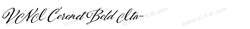 VNI Coronet Bold Ita字体转换